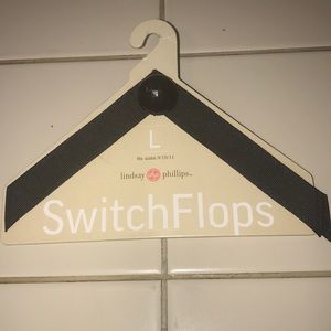 NWT Black Velcro Flip Flop Covers